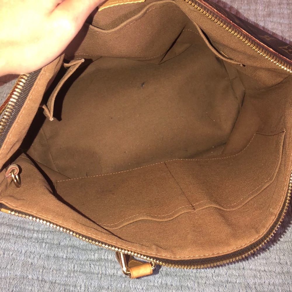 Louis Vuitton Brown and Gold Tote Bag - Picture 13 of 14